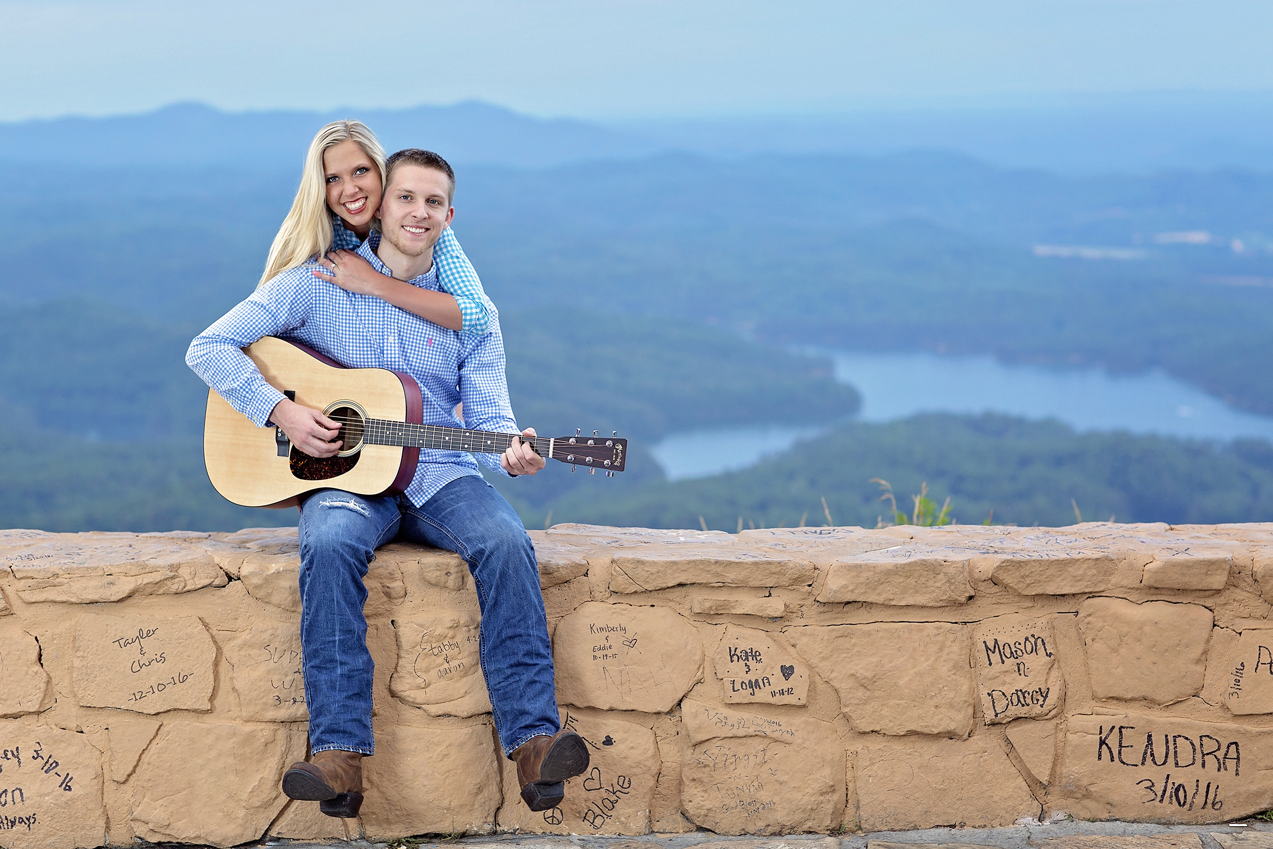 Playing guitar at Chilhowee TN