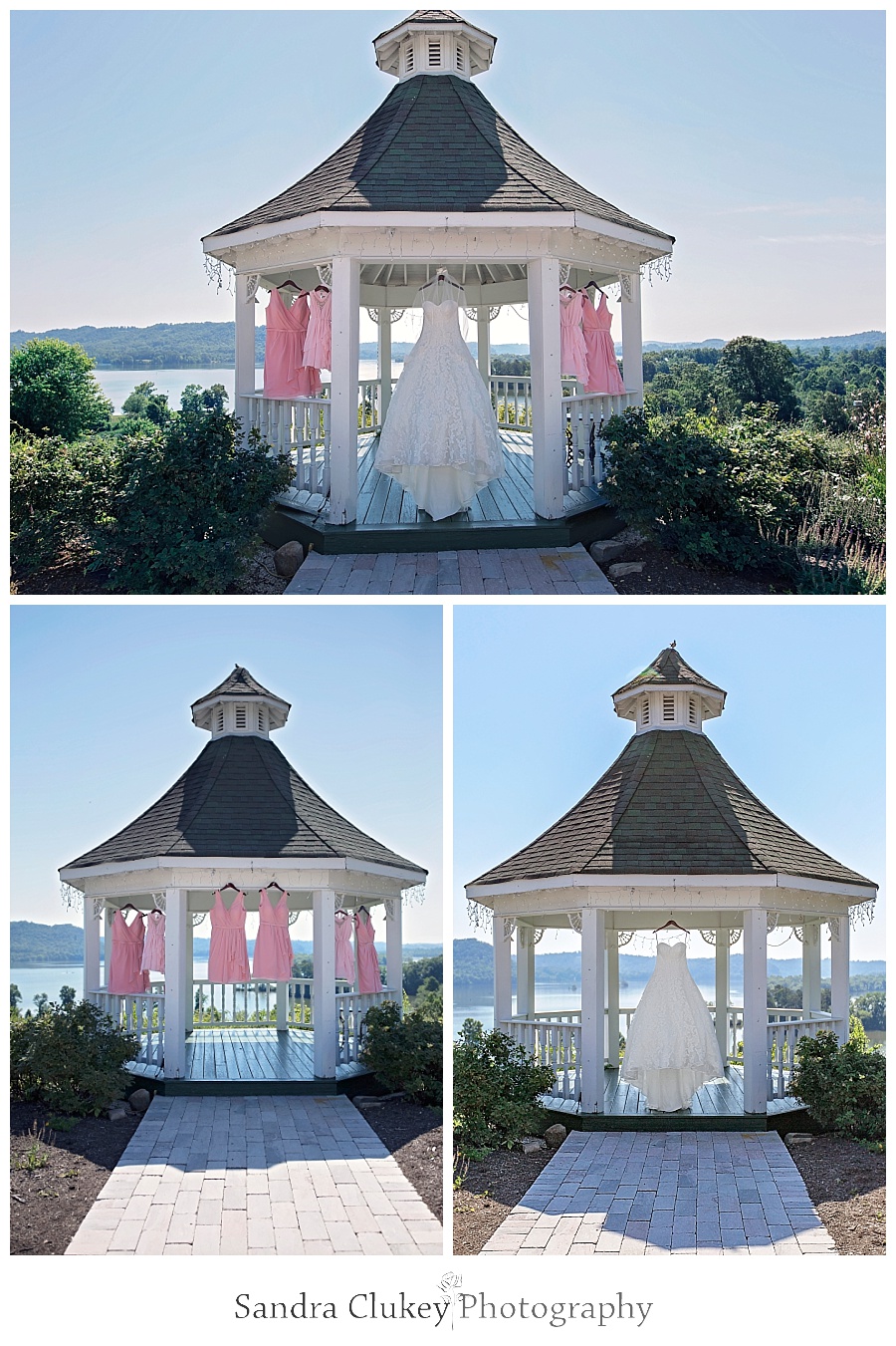 Wedding and Bridesmaid Gowns in Whitestone Gazebo