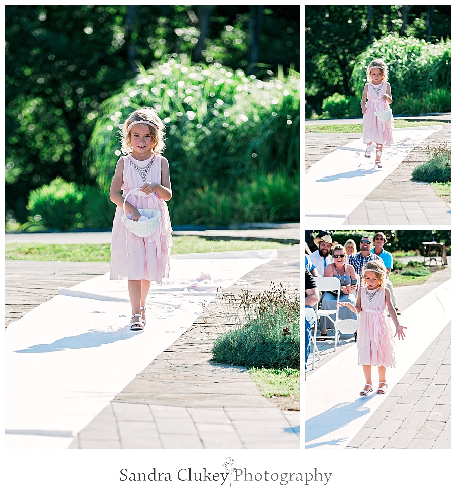 Flower Girl at Whitestone Inn Wedding