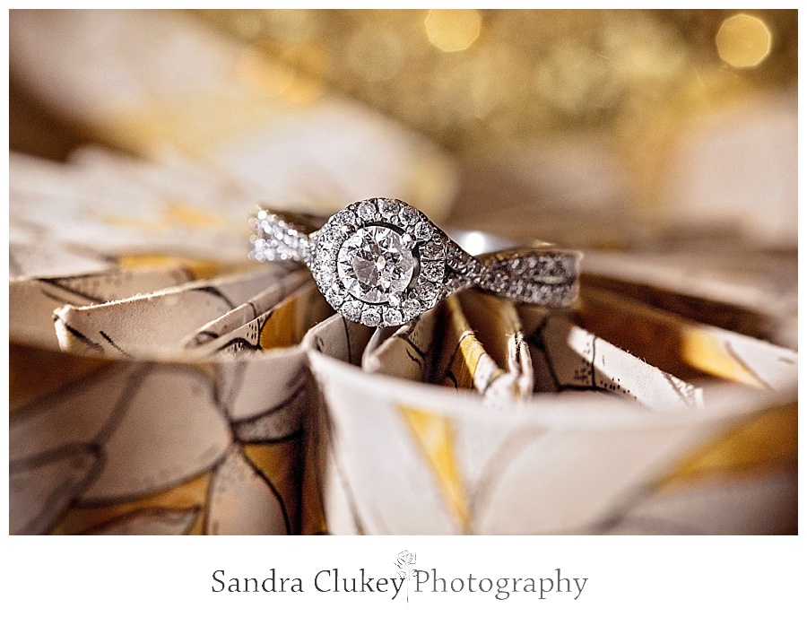 Origami Bouquet and Engagement Ring