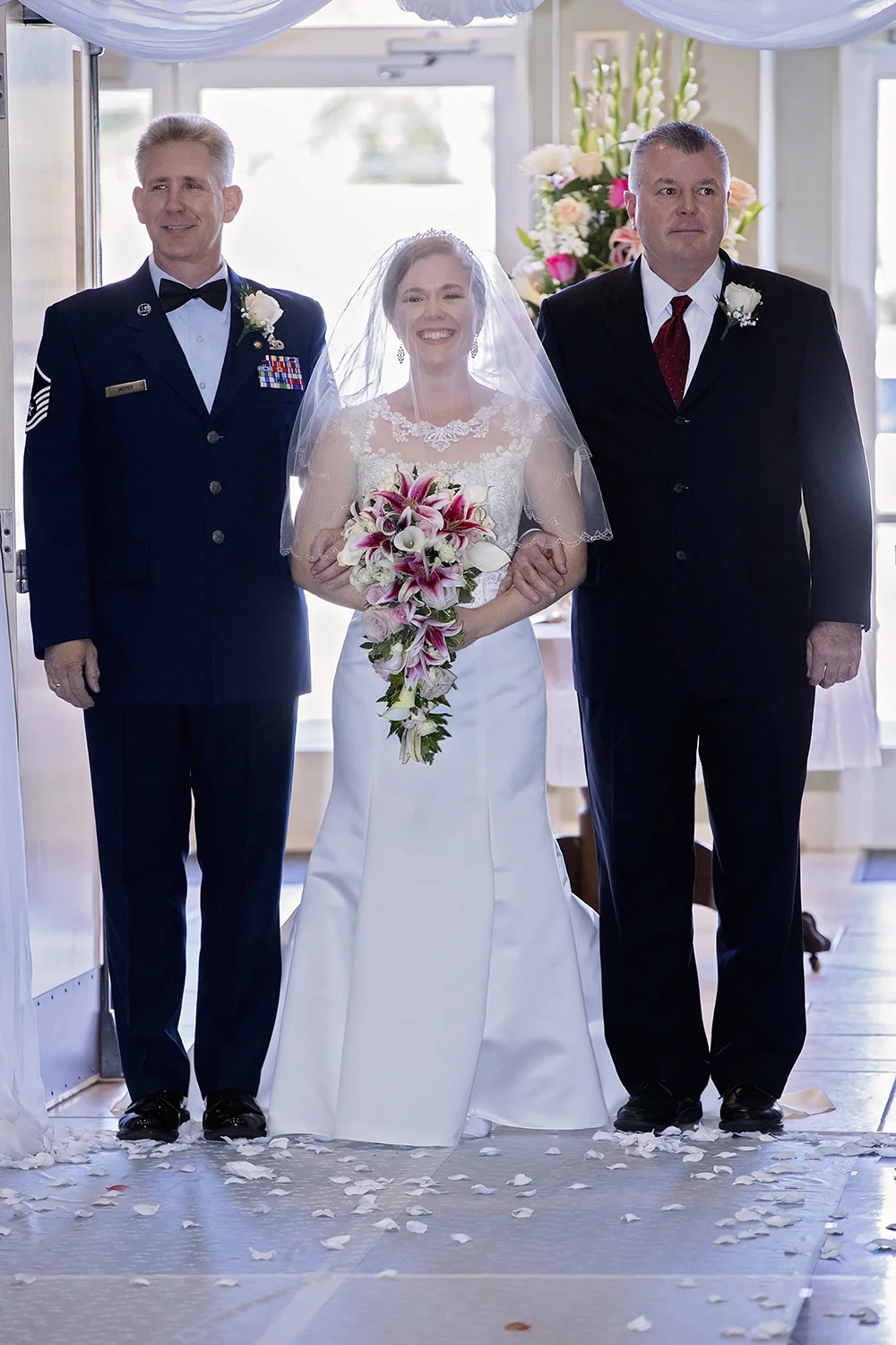 Bride and Fathers Church Entrance