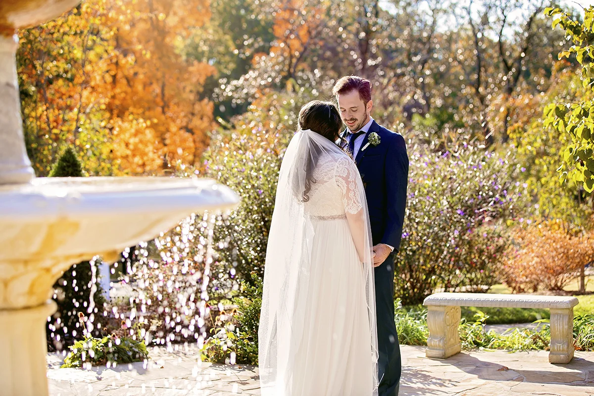 Bride and Groom Private Moment