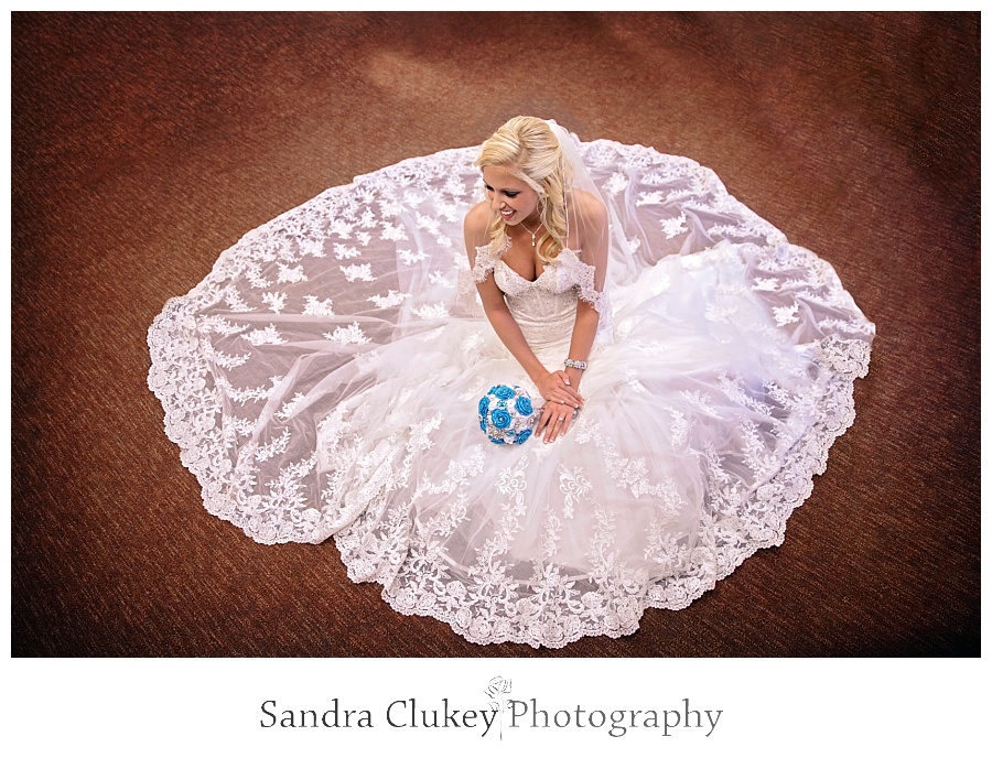 Gorgeous bride waiting for ceremony