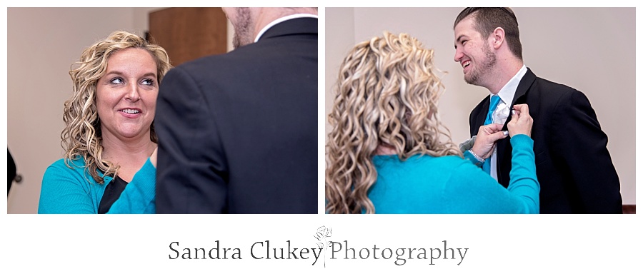 Mother of Groom lends a hand