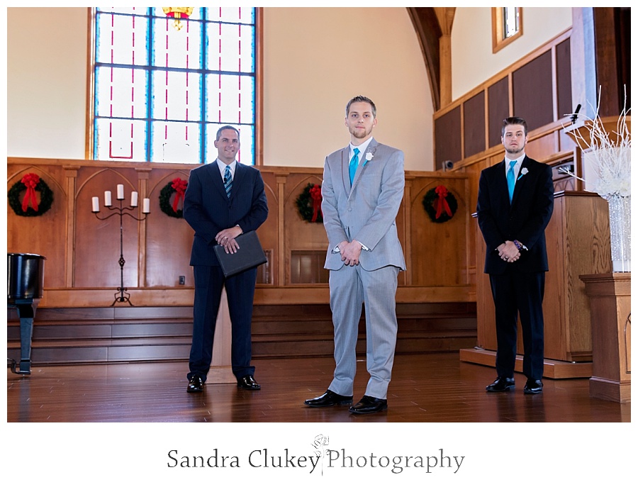 Groom waits for his Bride