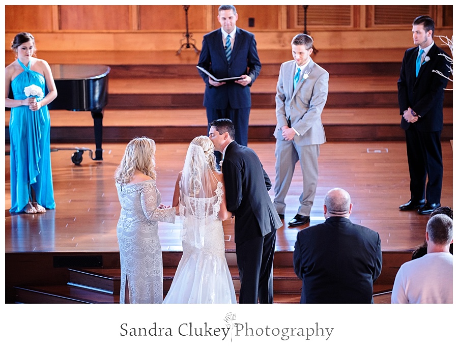 Parents giving Bride to Groom