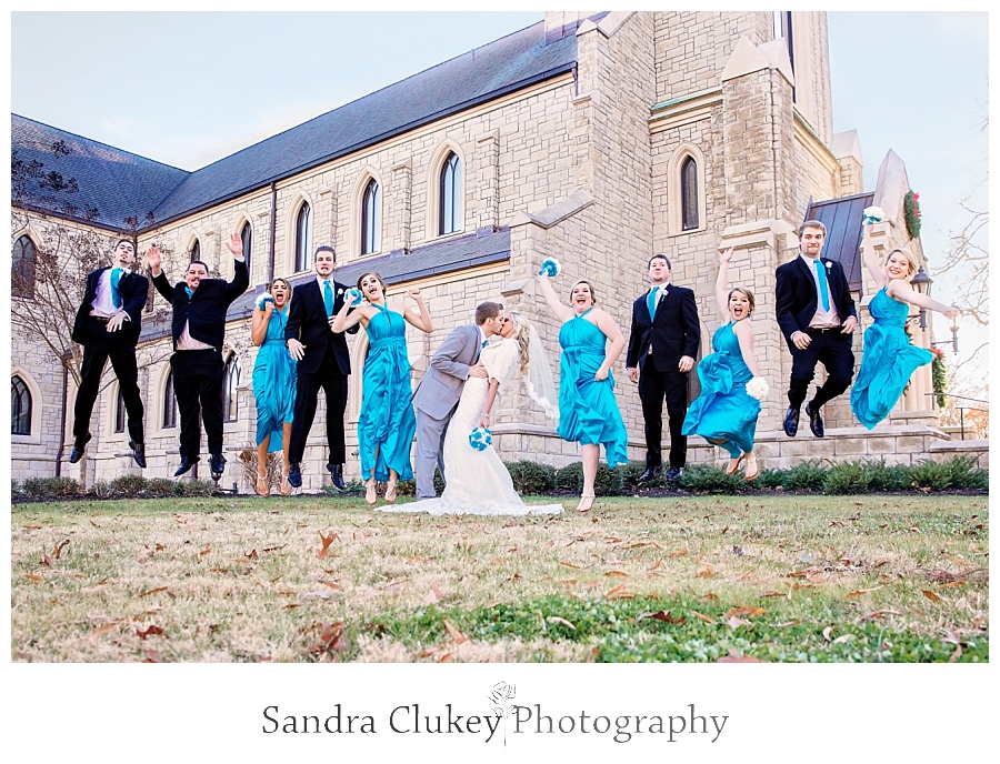 Lee University wedding jump