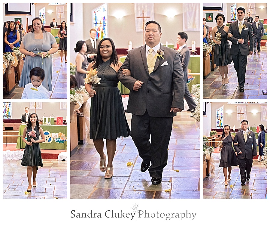Exiting of the bridal party