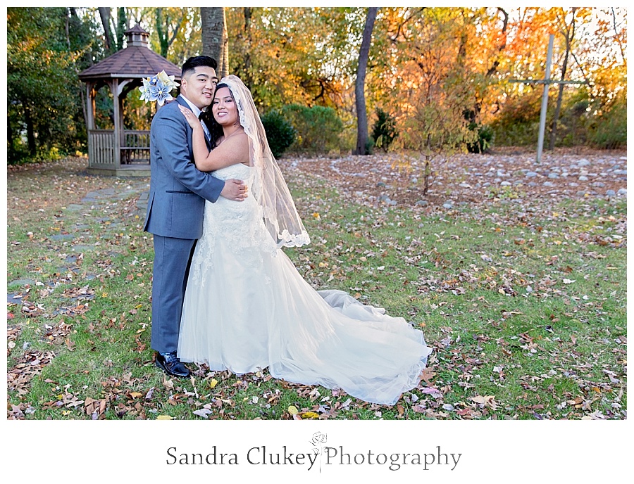 Charming bride and groom portrait