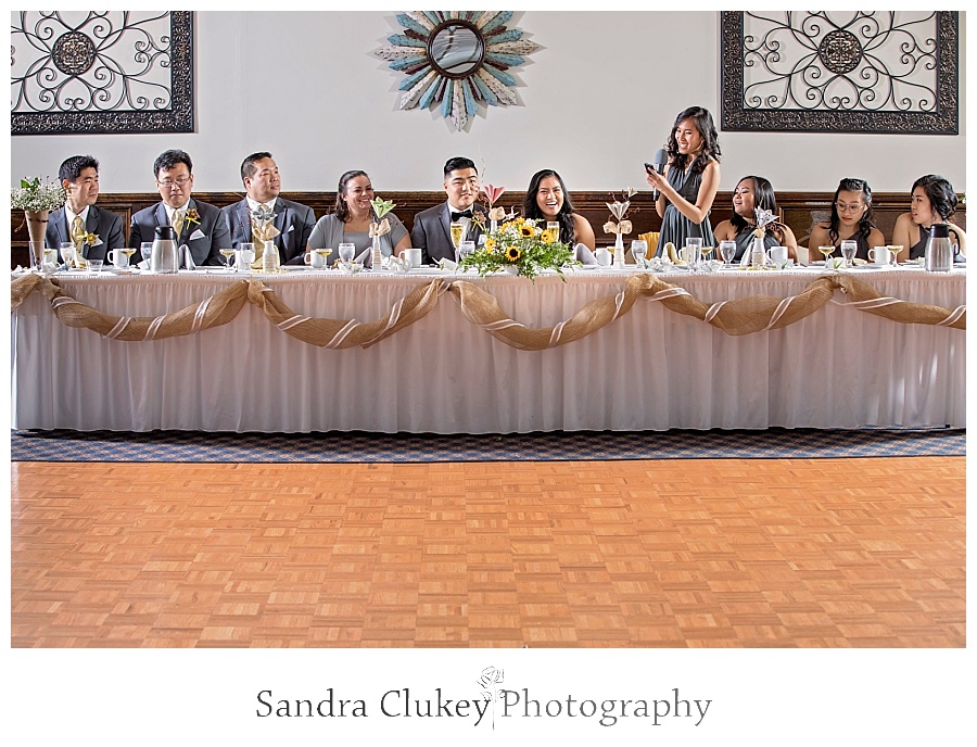 Heartfelt speech by bridesmaid