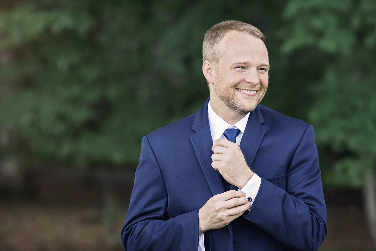 Groom Getting Ready