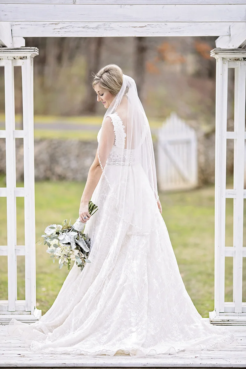 Ravishing Bride at Historic Fillauer Lake House, Cleveland TN