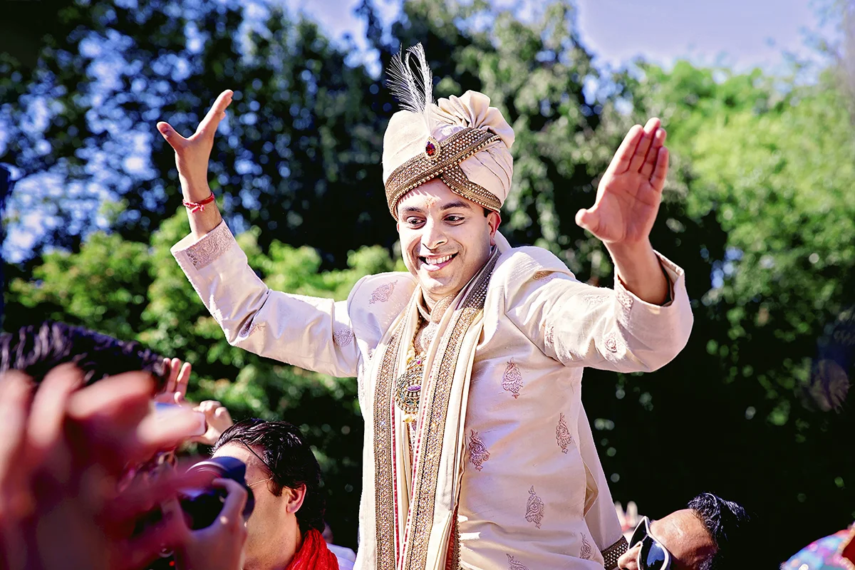 Indian Groom on Horse