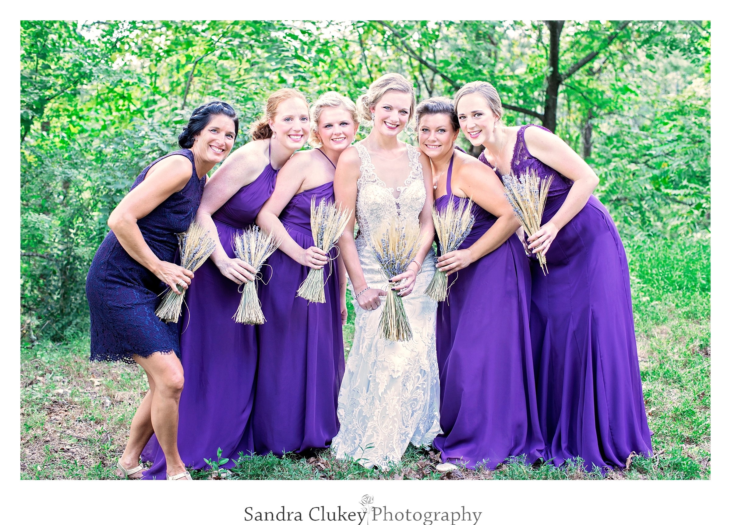 Loving photo of bride and her ladies