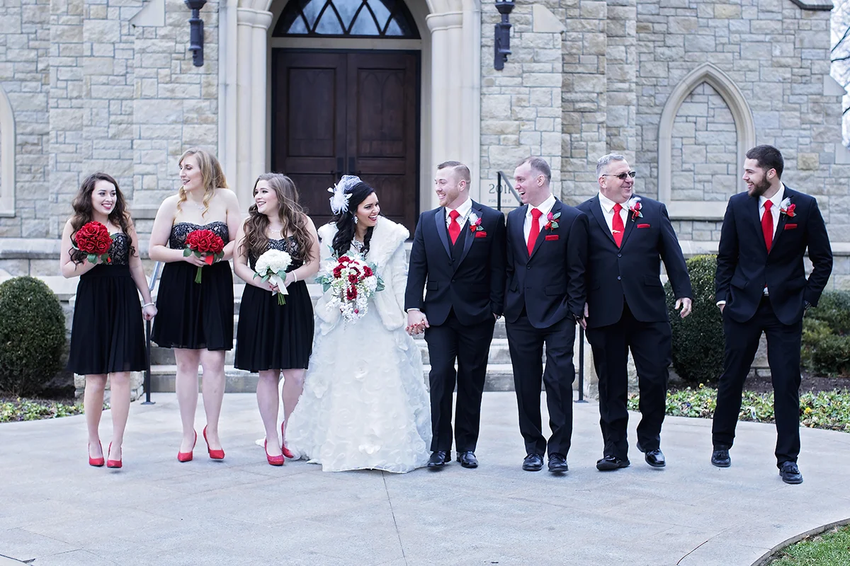 Lee University Chapel Wedding Party
