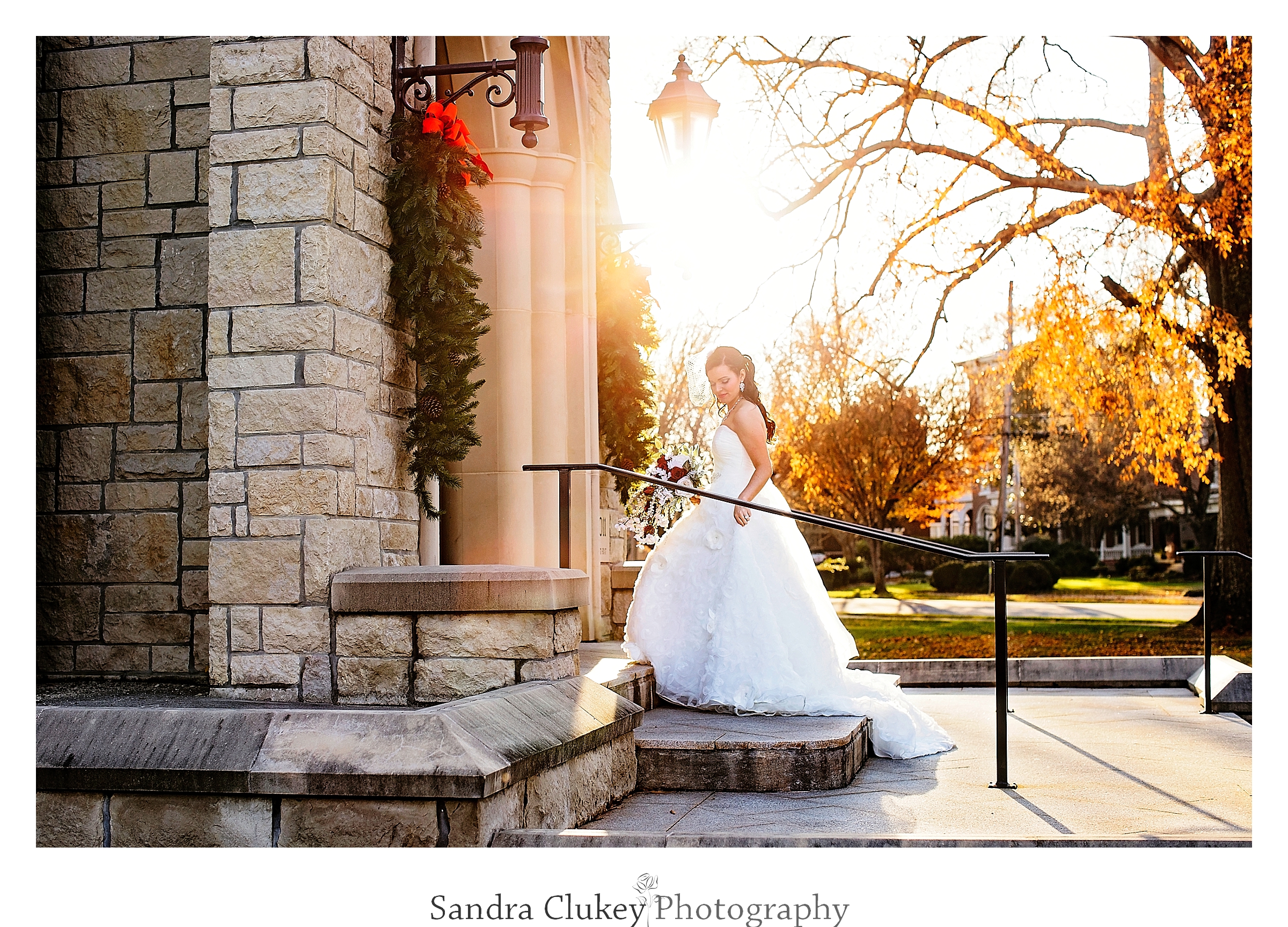 The Bride enters Lee University Wedding Chapel in Cleveland TN