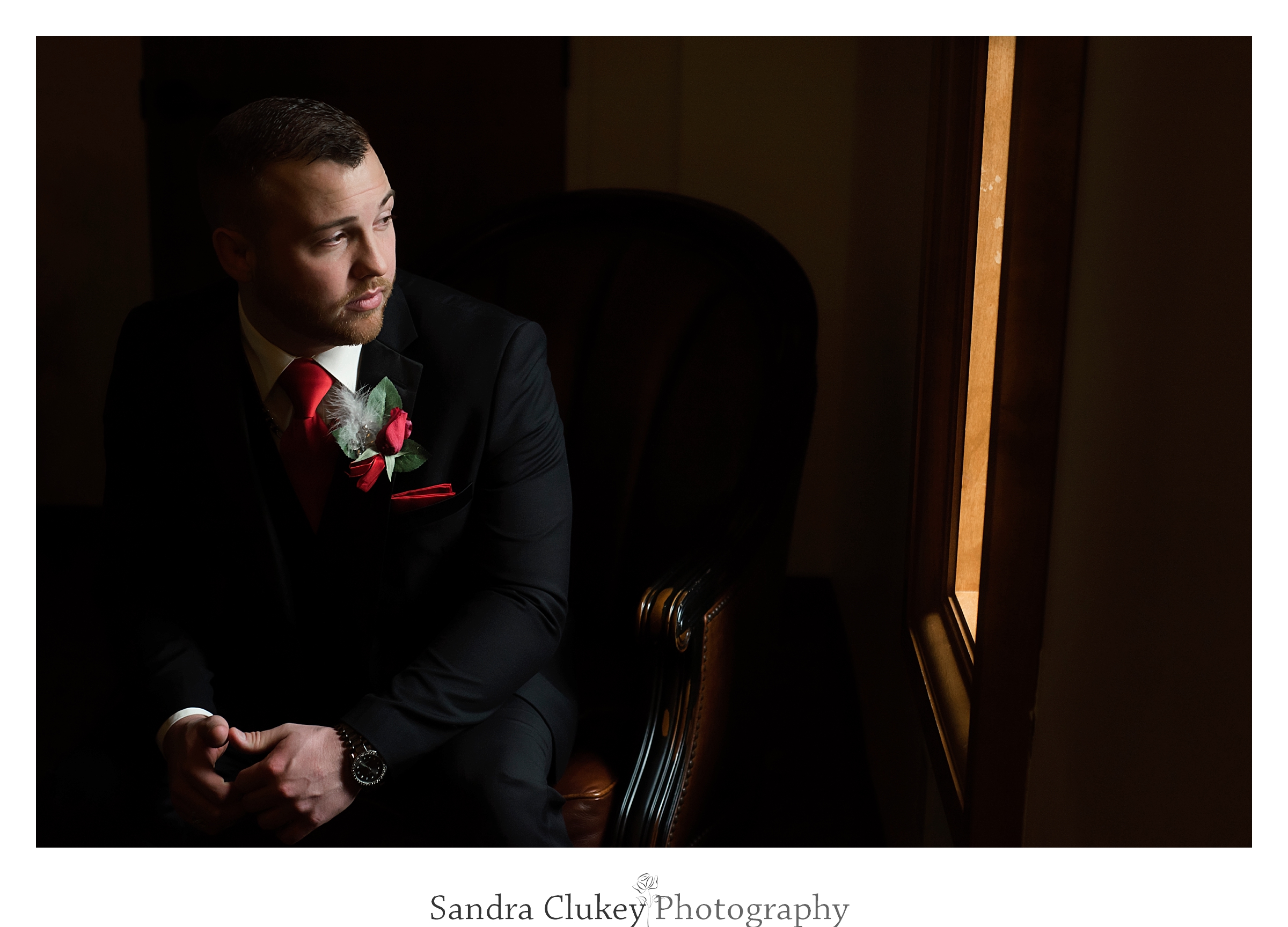 Soulful wedding groom moment at Lee University Chapel, Cleveland TN