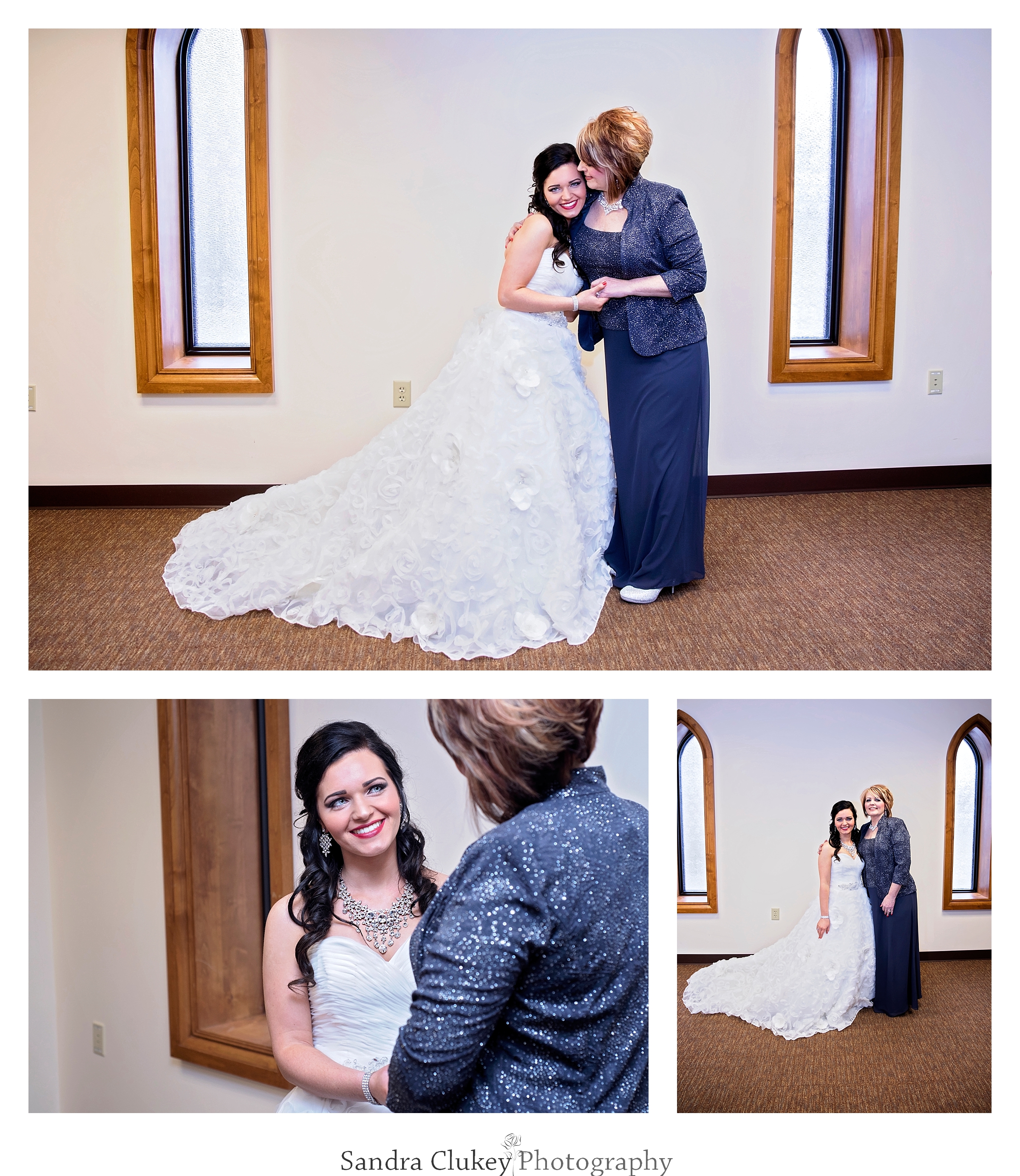 Loving embrace with bride