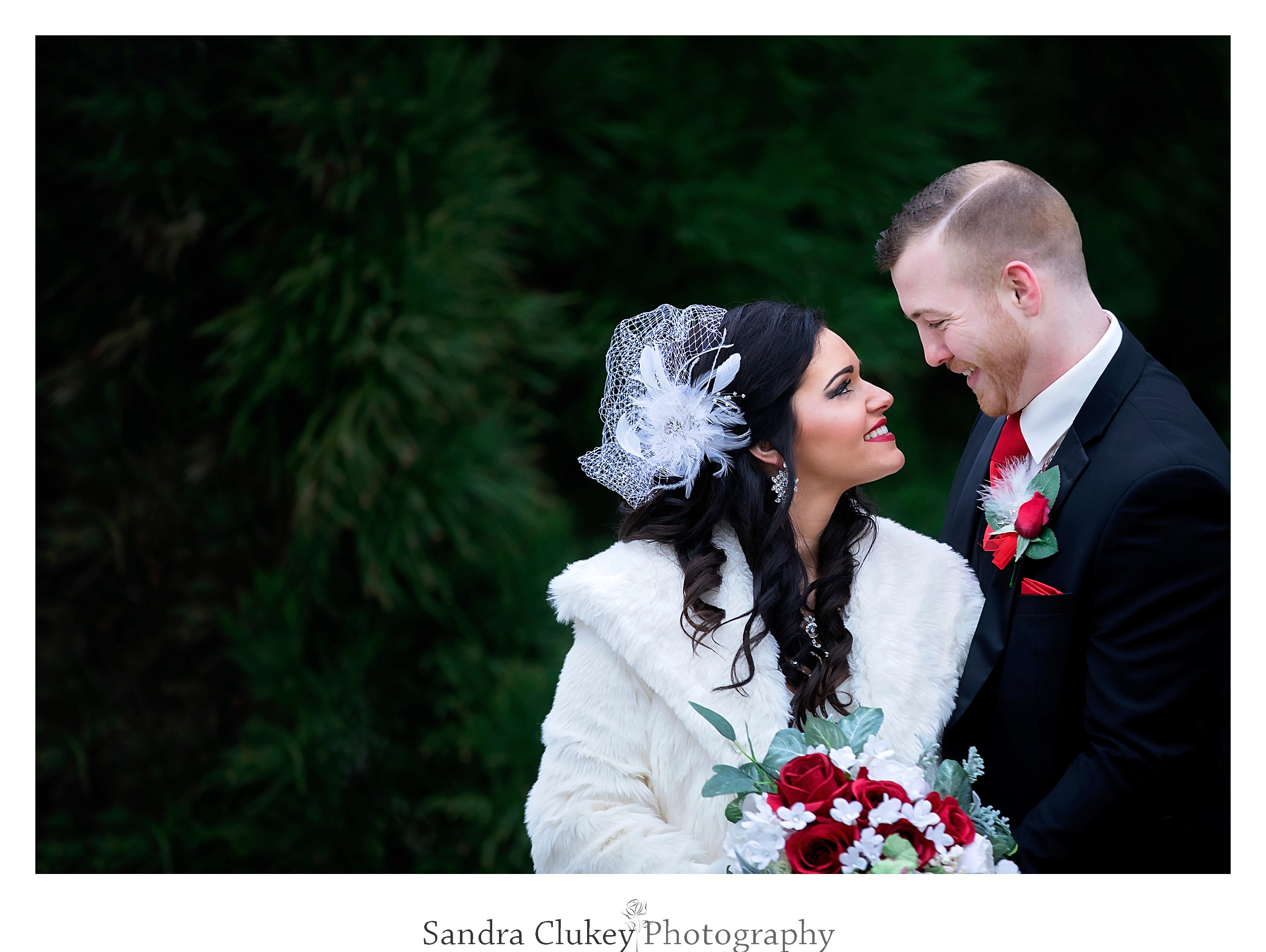Loving Gaze between bride and groom at Lee University Chapel, Cleveland TN