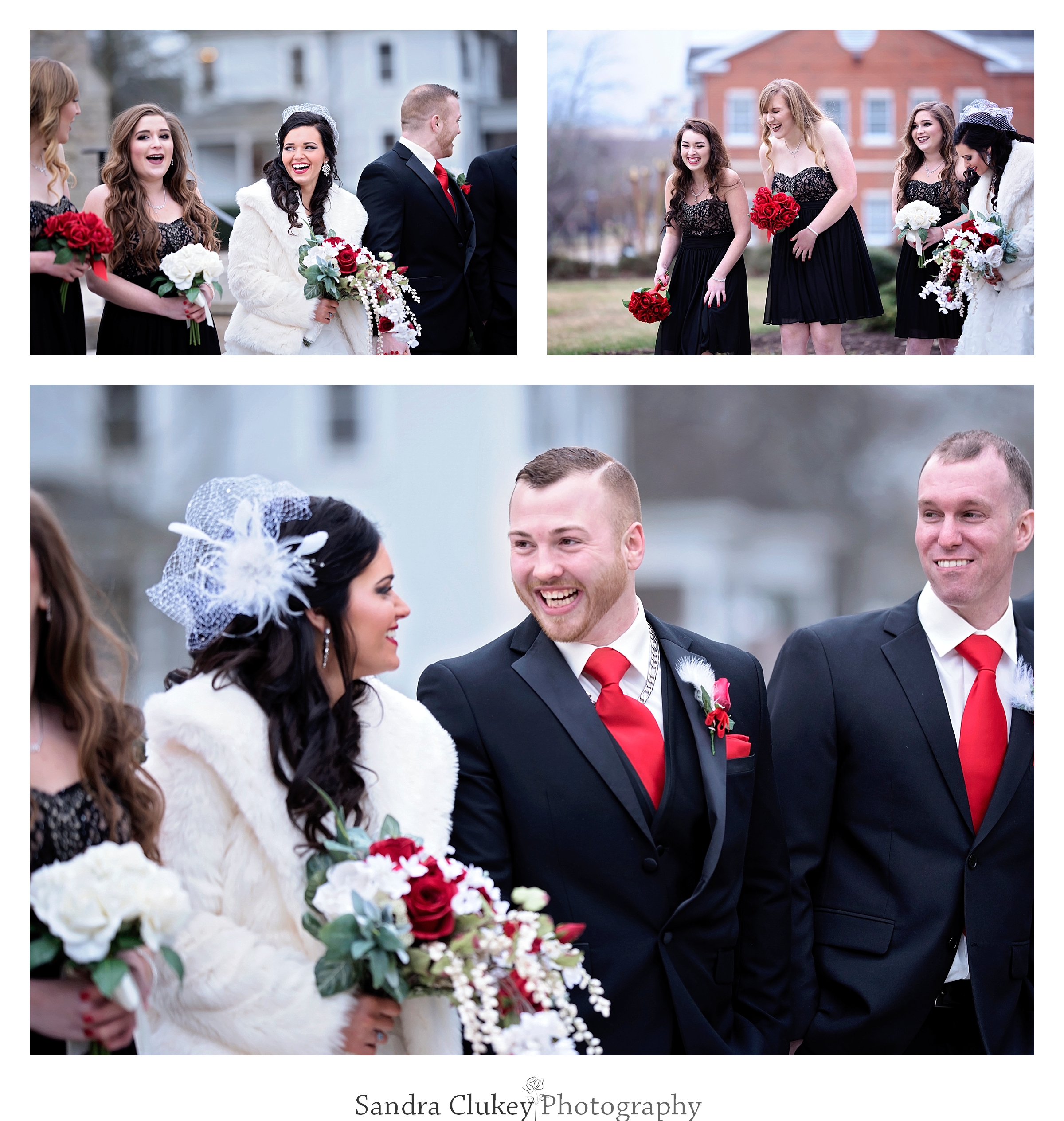 Wedding day laughter ensues at  Lee University chapel, Cleveland TN.