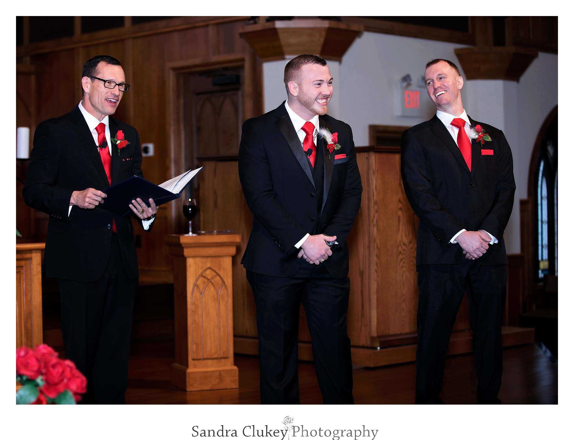 Groom explodes with joy at Lee University Chapel, Cleveland TN