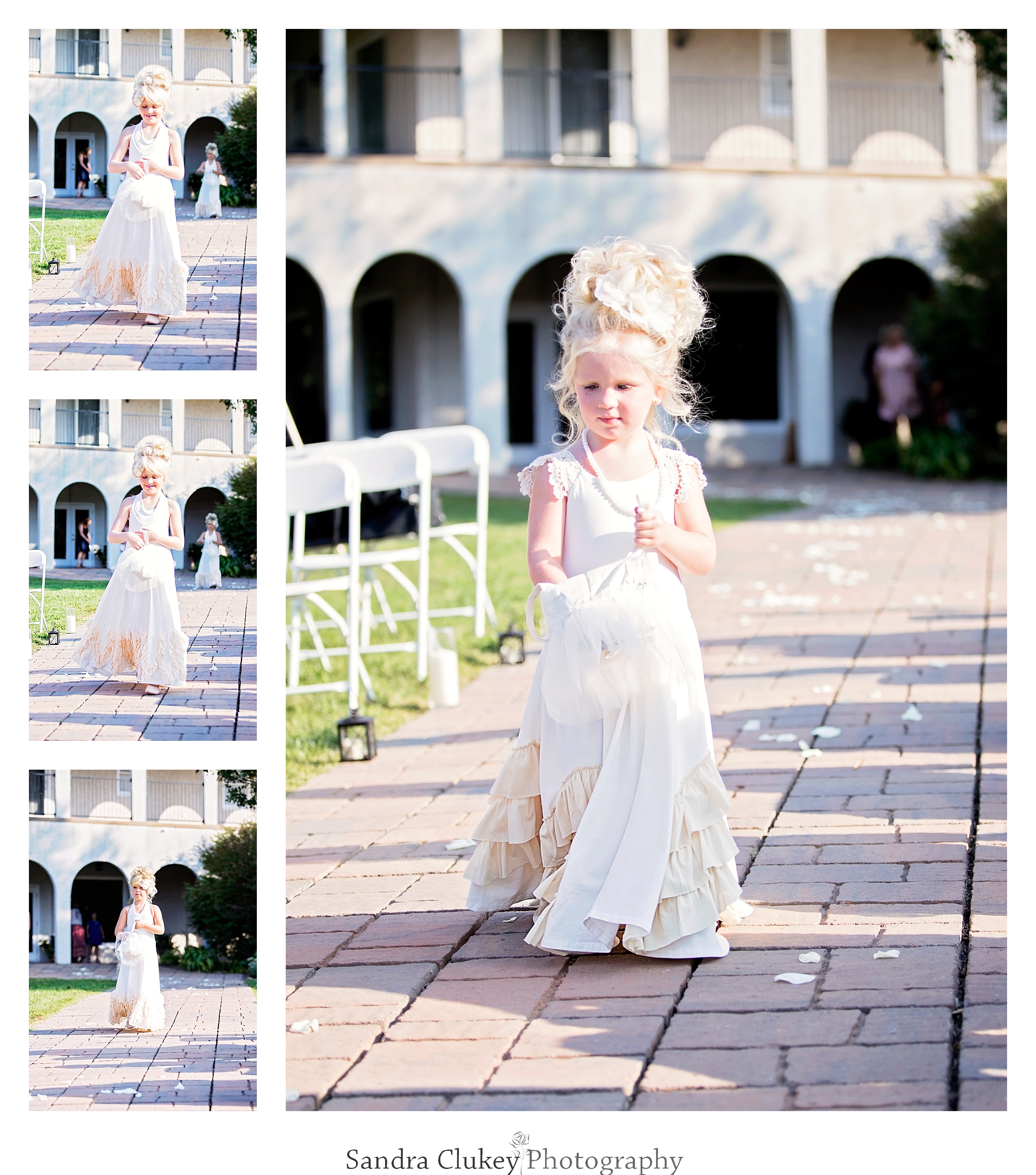 Precious flower girl at Tennessee RiverPlace, Chattanooga TN