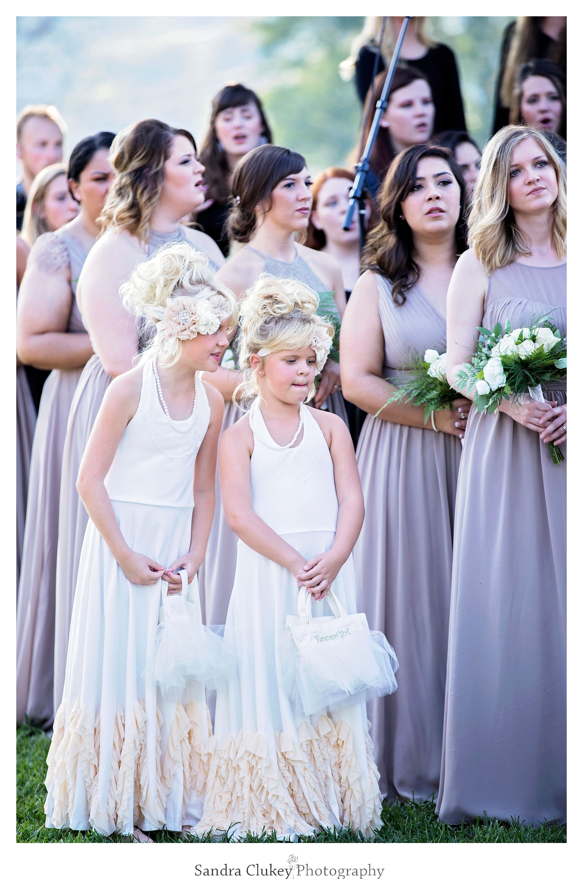 Flower girls stand out. Tennessee RiverPlace, Chattanooga TN