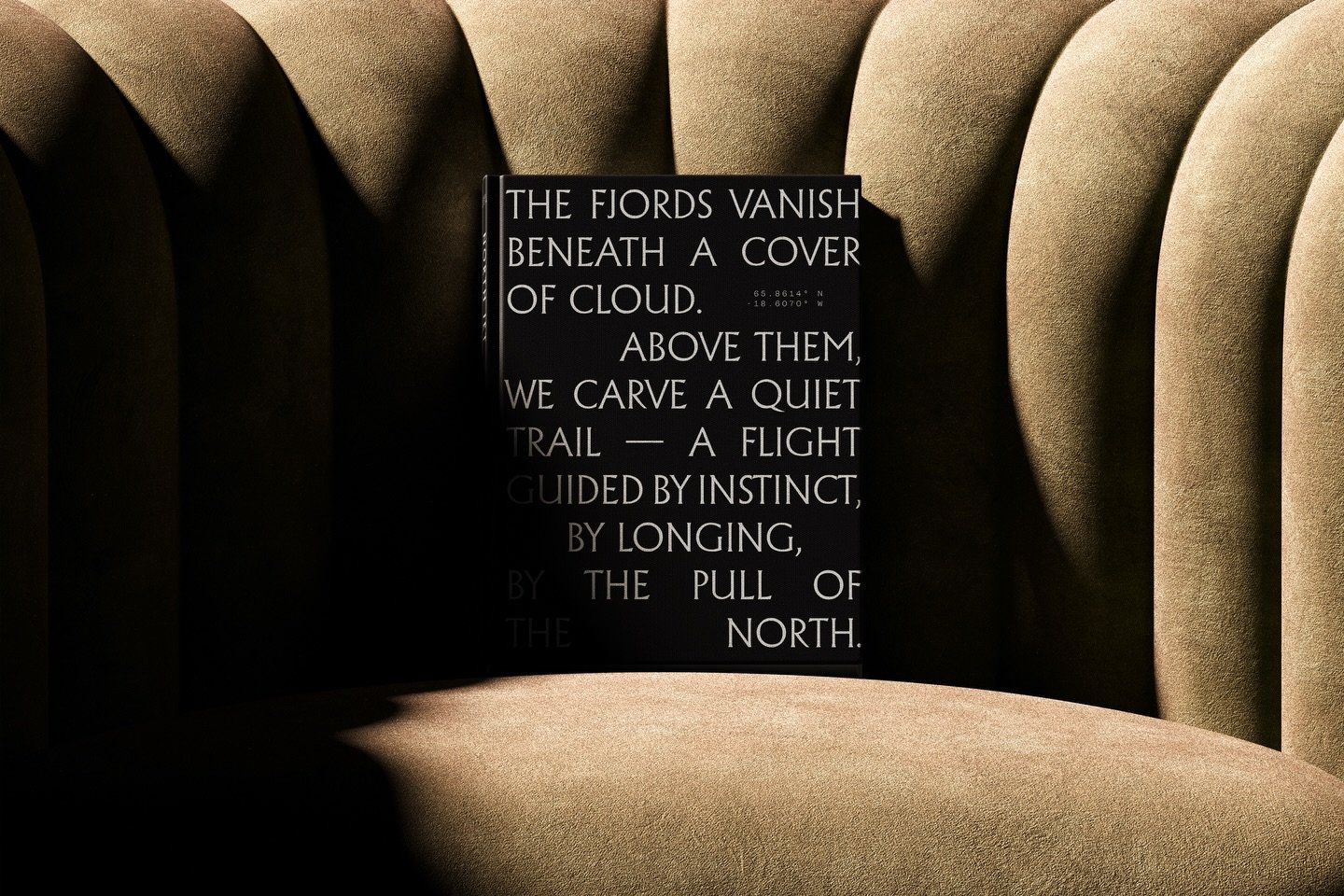 The North Jet brand is built around clarity, confidence and motion.
Inspired by aviation, exploration and the poetry of flight, the identity is deliberately pared back, allowing material, typography and space to speak for themselves.

Every detail is