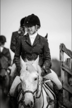 Breanna in the hunt field with the Genesee Valley Hunt