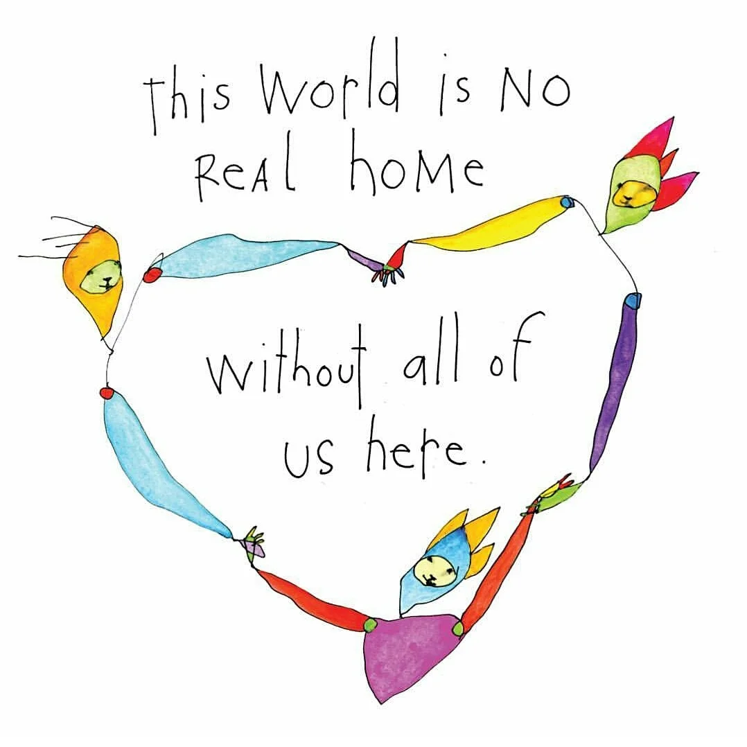 A message from my favorite artist, Brian Andreas. Also, the way folks along the way made us feel.