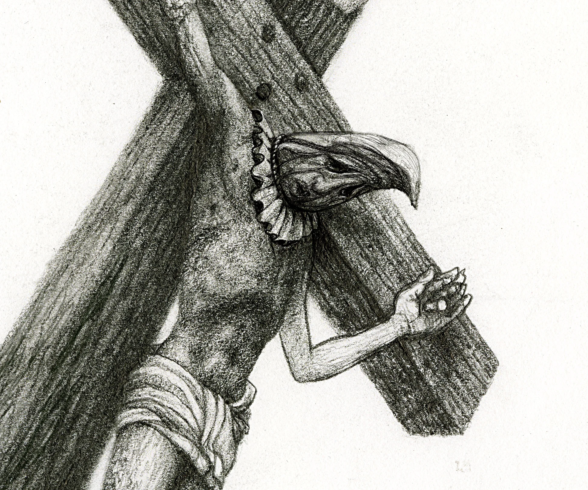 Detail of God Bless Amerika (This image is not finished)