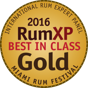 XO 20th Anniversary : RumXP Miami 2016, Gold Medal Best in Class, US
