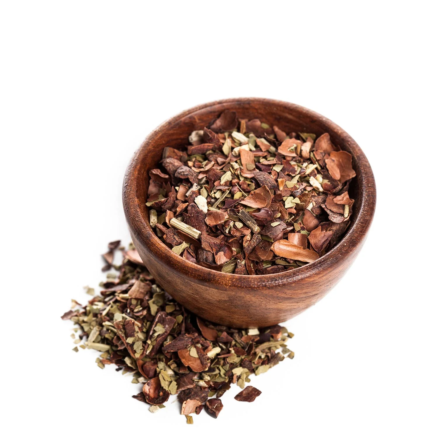 Cocoa Maté is a delicious blend of cocoa husks, yerba mate, and vanilla.
