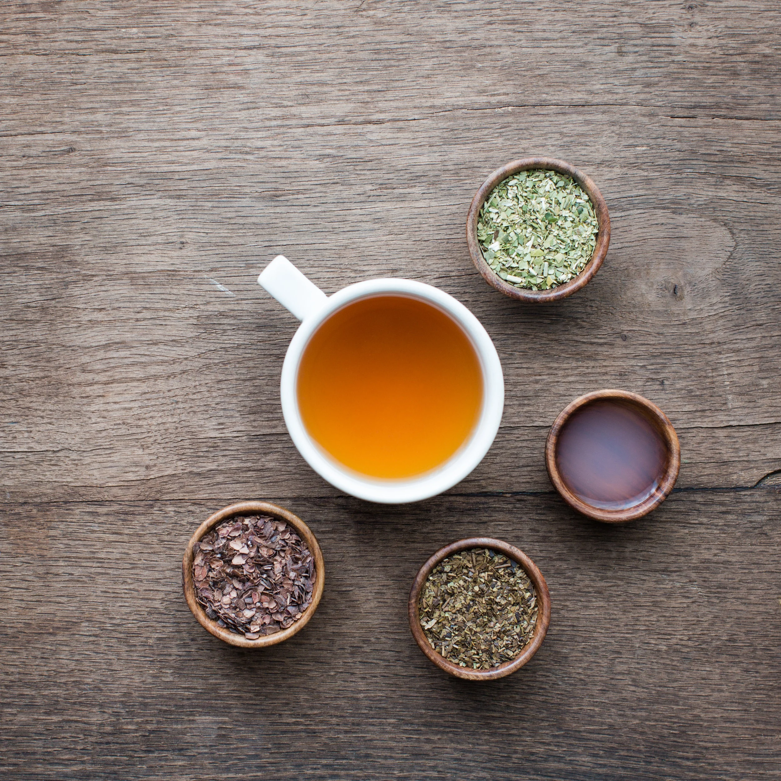 This treat of a loose-leaf tea has delightful chocolate and energy-giving yerba mate with a touch of vanilla for smoothness.