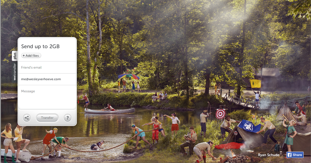 Art by Ryan Schude and Lauren Randolph, as featured on WeTransfer.com