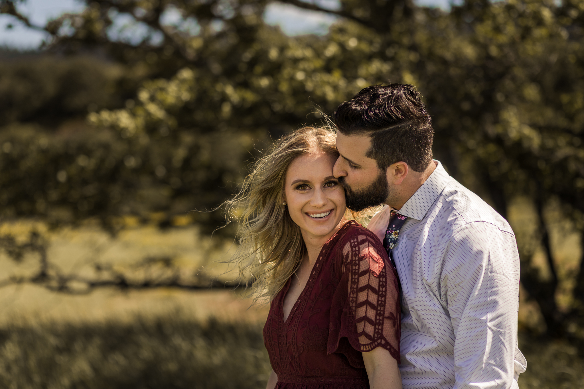 Windy Columbia River Gorge Engagement