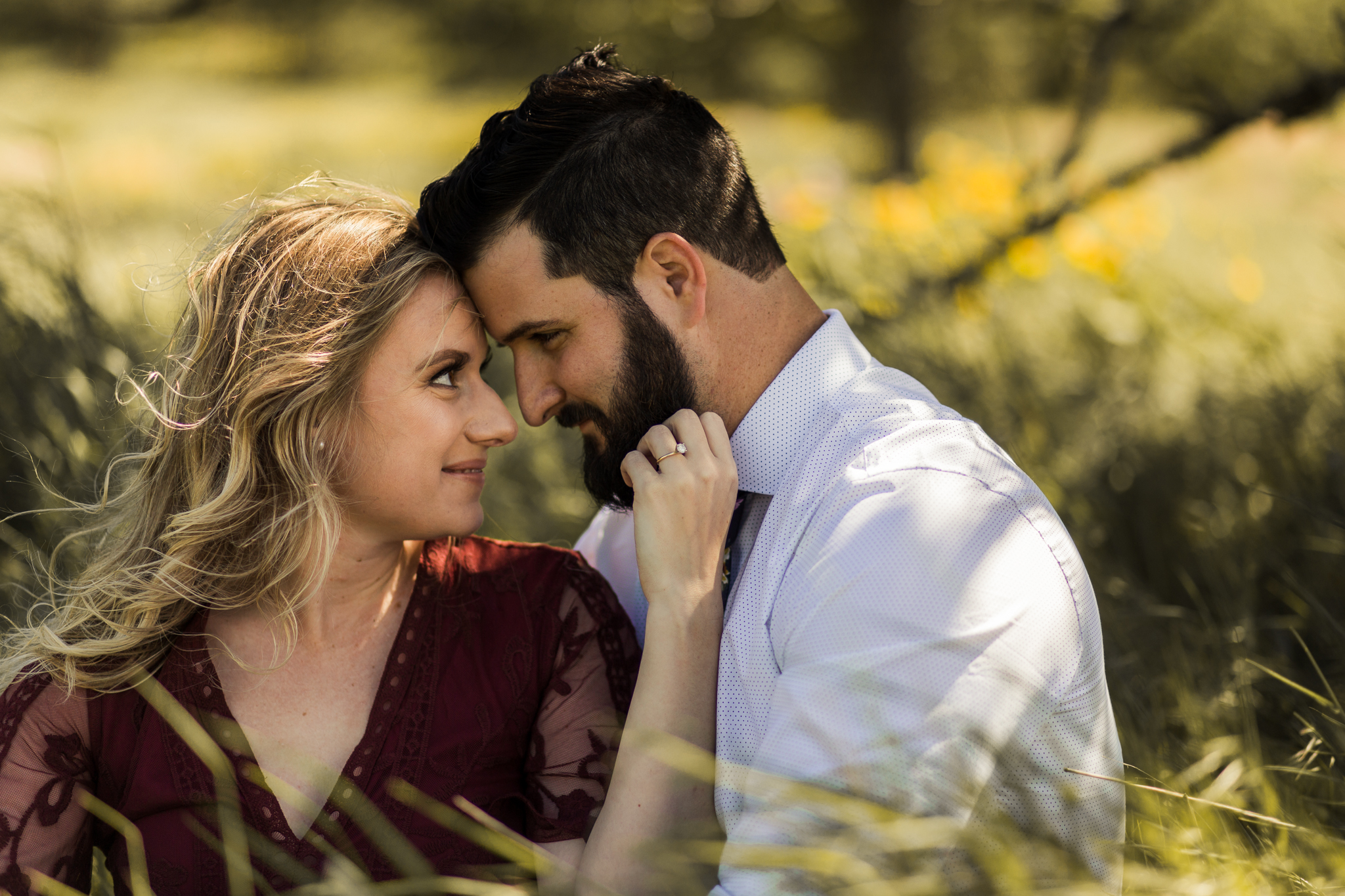 Windy Columbia River Gorge Engagement