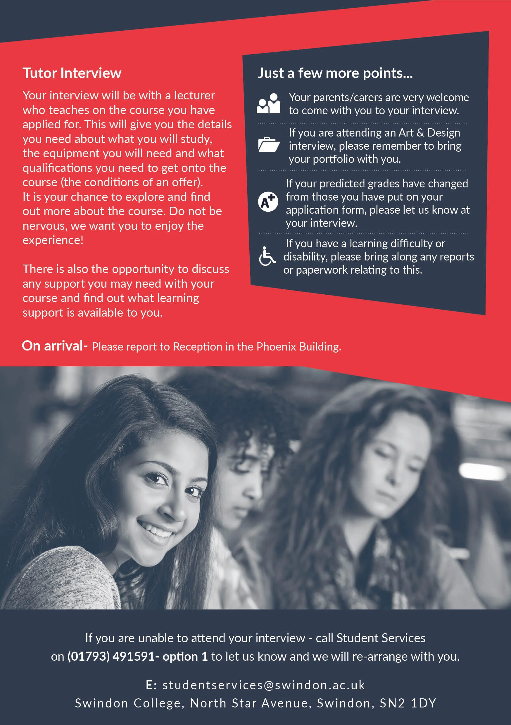 Leaflet design in new branding back page