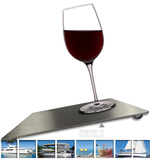 Anti-Spill Wine Glasses for boats, sailboats, pontoons, RVs, picnic sets