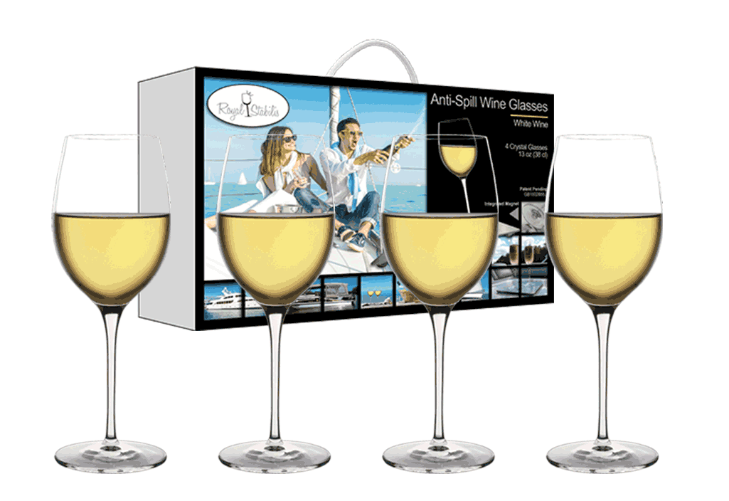 Anti Spill Wine Glasses, Royal Stabilis