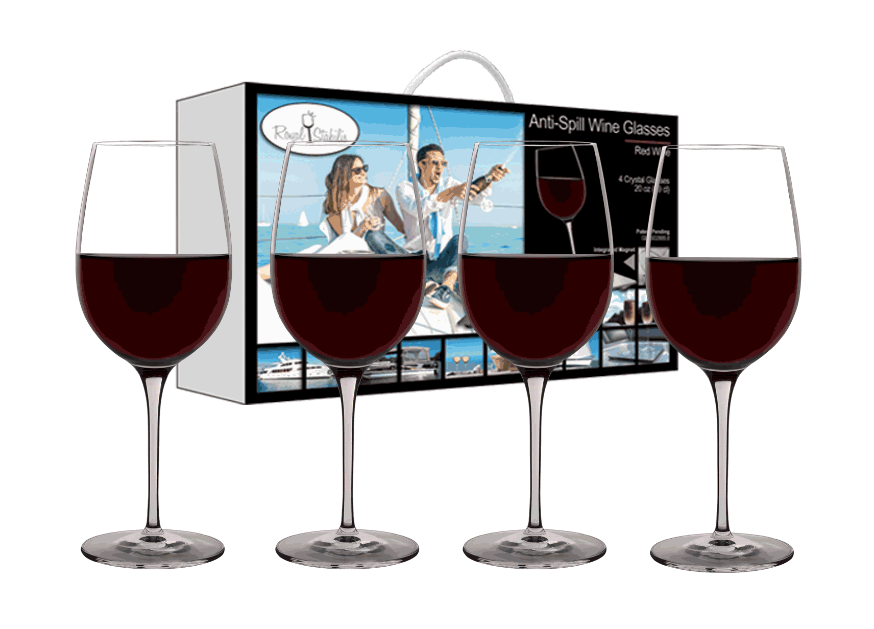 Elegant Spill Resistant Glass for Wine and Spirits