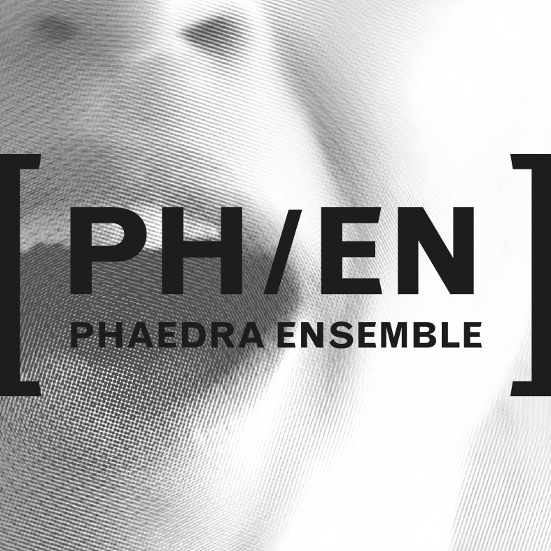 Phaedra Ensemble, Vox 2018 Visual Identity, 2018 Phaedra Ensemble explores the spaces between classical, experimental and contemporary music. With a strong intuition for genre-crossing and interdisciplinary work, Phaedra often collaborates with artists from other disciplines. In music, brackets connect distinct parts together such as strings and vocals ensemble. The new visual identity of Phaedra reflects on their approach to music, a framework to gather individual talents into a unique ensemble. This collaboration with Phaedra, follows our 2017 design for the first VOX concerts. Part of our brief, was although to design the 2018 concerts.