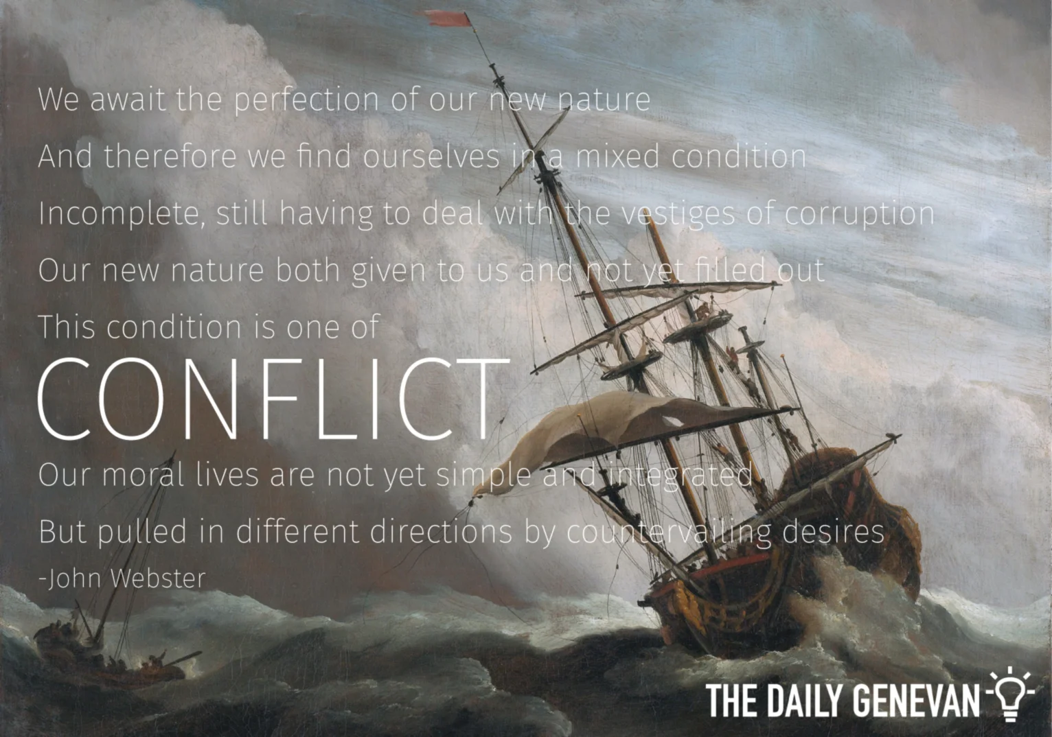 THE KNOWLEDGE OF OUR SITUATION: CONFLICT