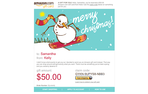 Introduced holiday and themed gift cards