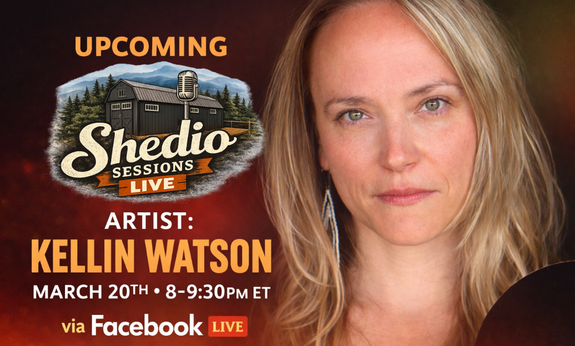 Shedio Sessions LIVE feat. Kellin Watson on Friday, March 20th 8-9:30PM ET