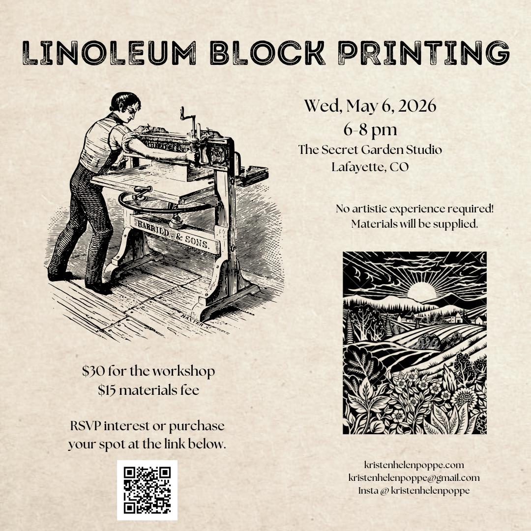 May -- Linoleum Blockprinting