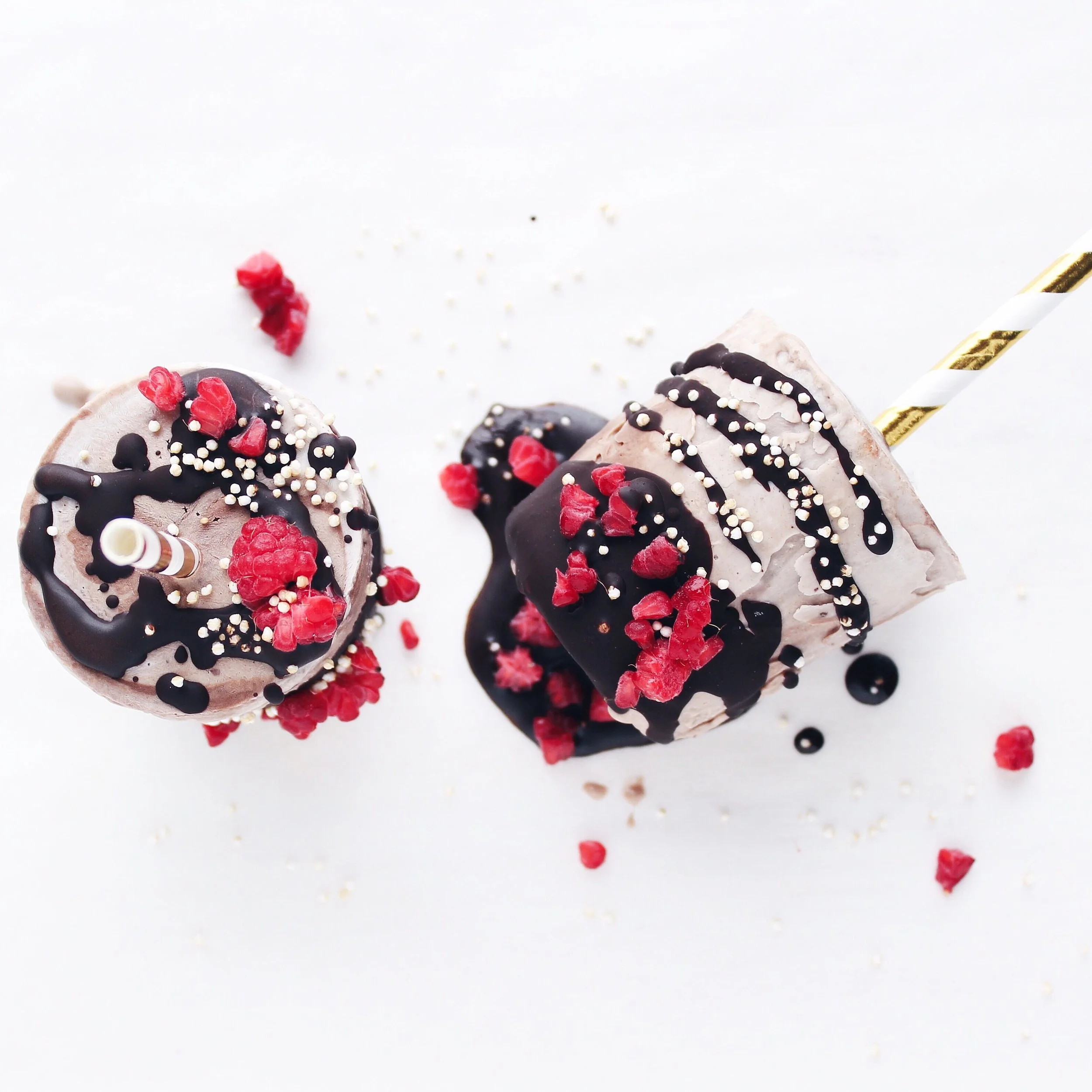 Vegansk Chokladglass pinnar