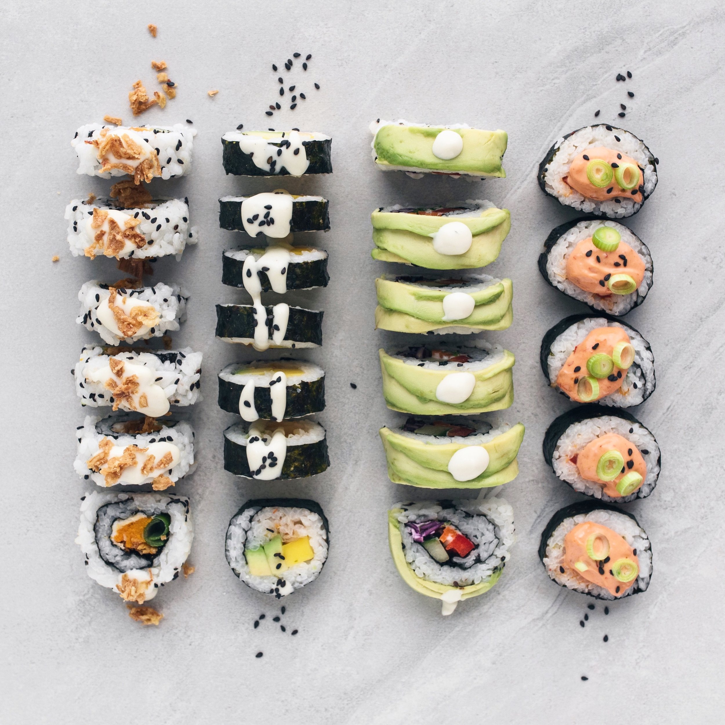 Hemmagjord vegansk sushi — FIVESEC HEALTH