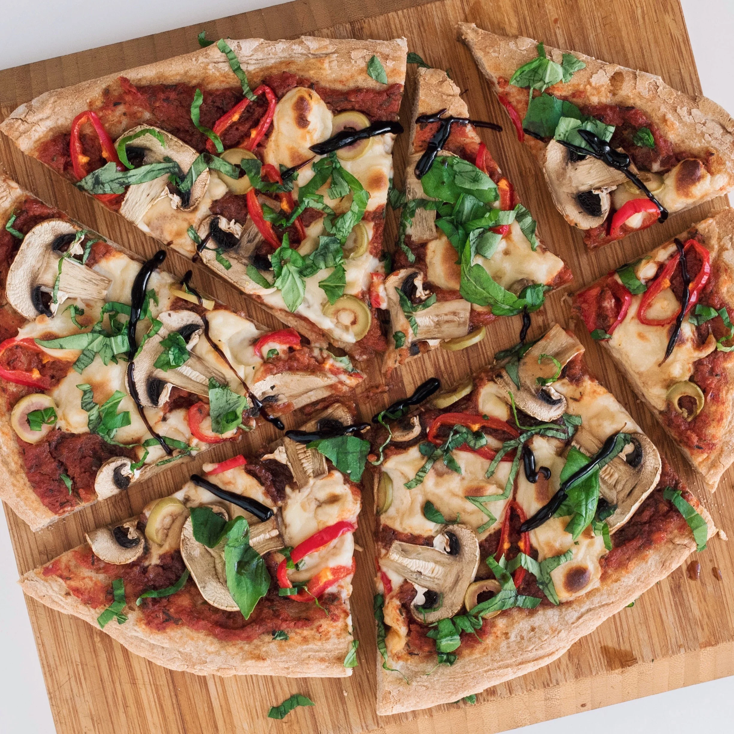 Vegansk Mozarella Pizza