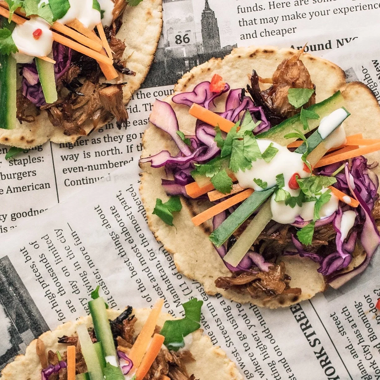 Koreansk bbq Jackfruit Tacos